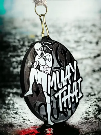 Akrylátová medaile MDABL M28 | Bojová umění Stuha: ST13, MD průměr: 6