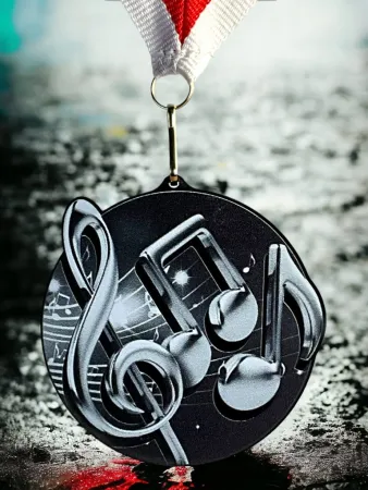 Akrylátová medaile MDABL M30 | Hudba Stuha: ST3, MD průměr: 7