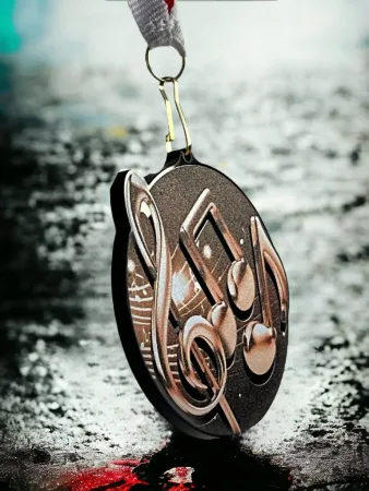 Akrylátová medaile MDABL M30 | Hudba Stuha: ST3, MD průměr: 7