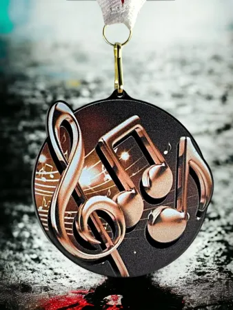 Akrylátová medaile MDABL M30 | Hudba Stuha: ST3, MD průměr: 7