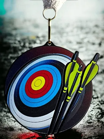 Akrylátová medaile MDABL M31 | Lukostřelba Stuha: ST12, MD průměr: 6