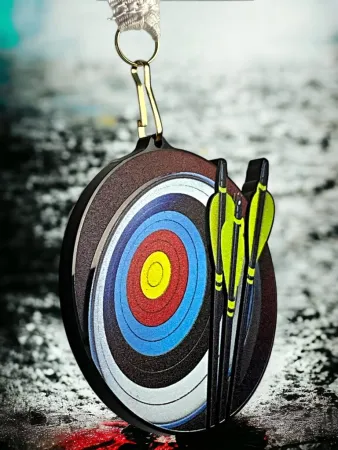 Akrylátová medaile MDABL M31 | Lukostřelba Stuha: ST12, MD průměr: 6