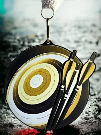 Akrylátová medaile MDABL M31 | Lukostřelba Stuha: ST12, MD průměr: 6