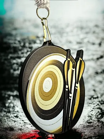 Akrylátová medaile MDABL M31 | Lukostřelba Stuha: ST12, MD průměr: 6