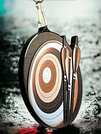 Akrylátová medaile MDABL M31 | Lukostřelba Stuha: ST12, MD průměr: 6