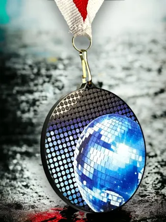 Akrylátová medaile MDABL M34 | Hudba Stuha: ST3, MD průměr: 8