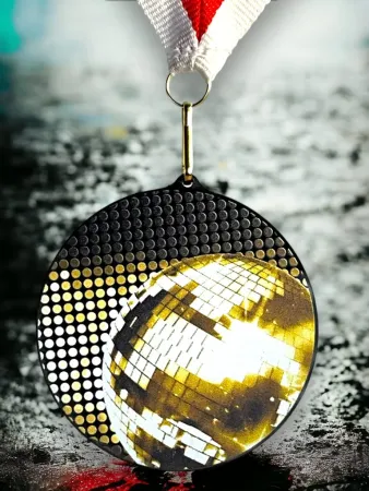 Akrylátová medaile MDABL M34 | Hudba Stuha: ST3, MD průměr: 8