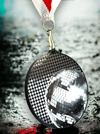 Akrylátová medaile MDABL M34 | Hudba Stuha: ST3, MD průměr: 8