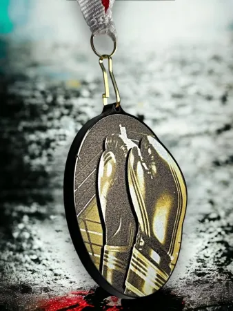 Akrylátová medaile MDABL M36 | Bojová umění Stuha: ST14, MD průměr: 9