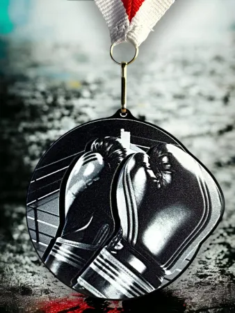 Akrylátová medaile MDABL M36 | Bojová umění Stuha: ST14, MD průměr: 9