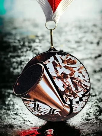 Akrylátová medaile MDABL M37 | Roztleskávačky Stuha: ST15, MD průměr: 8