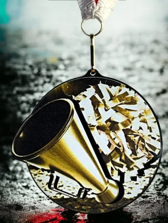 Akrylátová medaile MDABL M37 | Roztleskávačky Stuha: ST15, MD průměr: 8