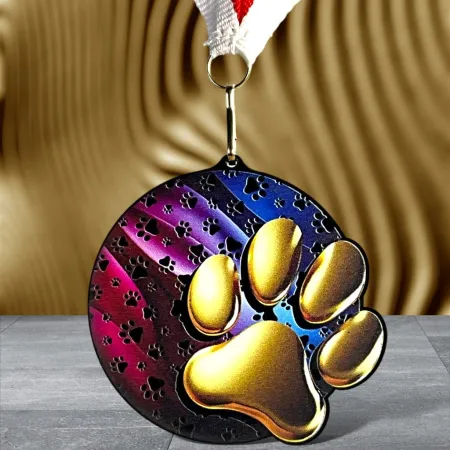 Akrylátová medaile MDABL M40 | Kynologie Stuha: ST16, MD průměr: 8