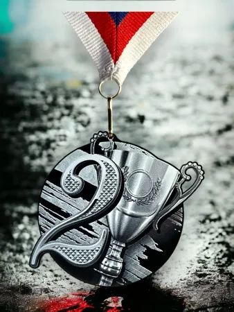 Akrylátová medaile MDABL M42 | Čísla Stuha: ST2, MD průměr: 9