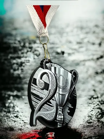 Akrylátová medaile MDABL M42 | Čísla Stuha: ST2, MD průměr: 9