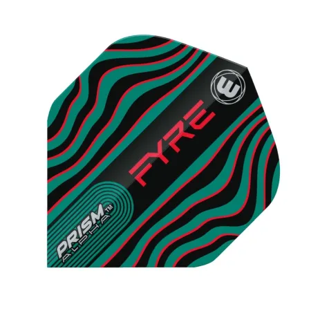 Winmau Letky Prism Alpha - Fyre - Black, Turquoise & Red W6915.708