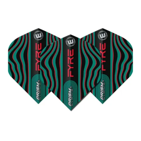 Winmau Letky Prism Alpha - Fyre - Black, Turquoise & Red W6915.708