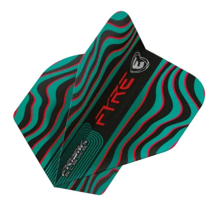 Winmau Letky Prism Alpha - Fyre - Black, Turquoise & Red W6915.708