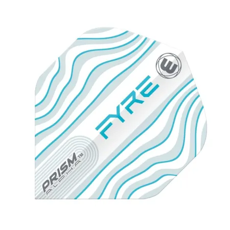 Winmau Letky Prism Alpha - Fyre - White, Aqua & Blue W6915.707
