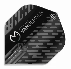 Winmau Letky Prism Delta - Michael van Gerwen - Black and Grey W6915.215