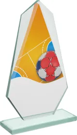 Skleněná trofej CRT20008M7 | Házená Výška cm: 23,5