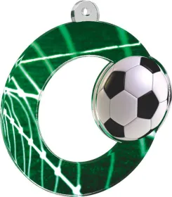 Akrylátová medaile MDA0010M01 | Fotbal Stuha: ST18, MD průměr: 5