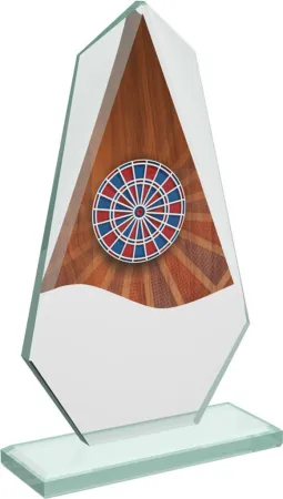 Skleněná trofej CRT20008M16 | Šipky Výška cm: 19,5