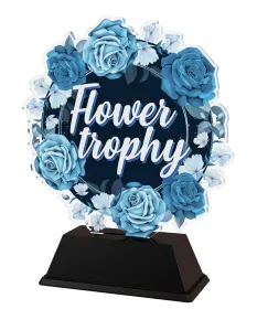 Akrylátová trofej FA200M32 | Květinová Výška cm: 10, Šířka cm: 6