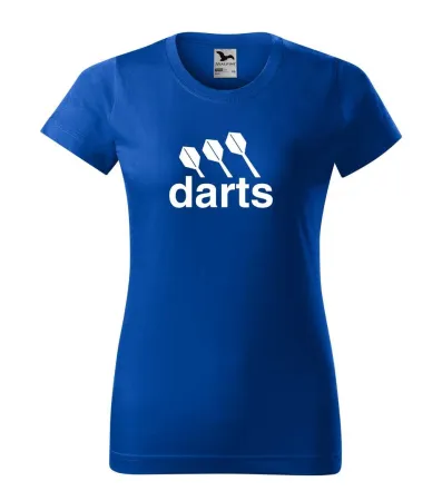 Tričko dámské s potiskem DARTS CENTER - blue S