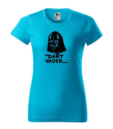 Tričko dámské s potiskem DART VADER - turquoise XXL