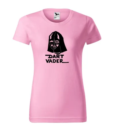 Tričko dámské s potiskem DART VADER - pink M