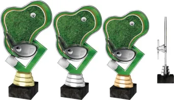Akrylátová trofej ACTR0008 | Golf Výška cm: 20,5, Barva: bronz