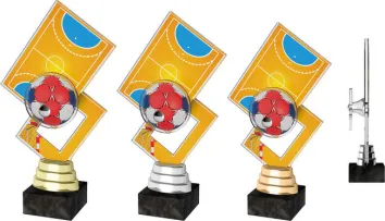 Akrylátová trofej ACTR0009 | Házená Výška cm: 21,5, Barva: stříbro