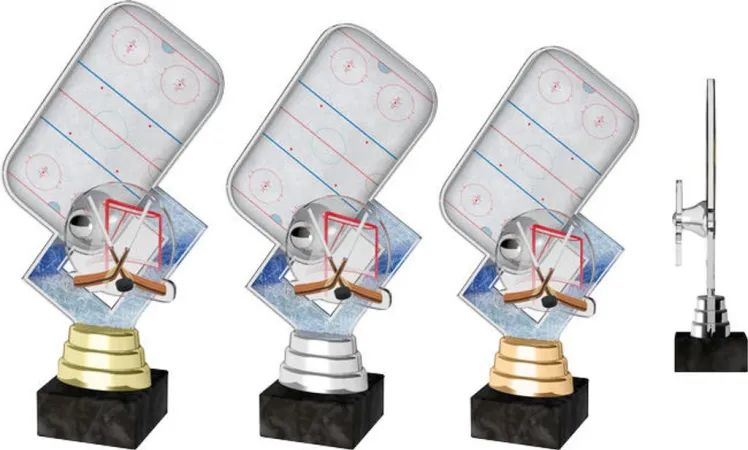 Akrylátová trofej ACTR0010 | Hokej Výška cm: 21,5, Barva: bronz