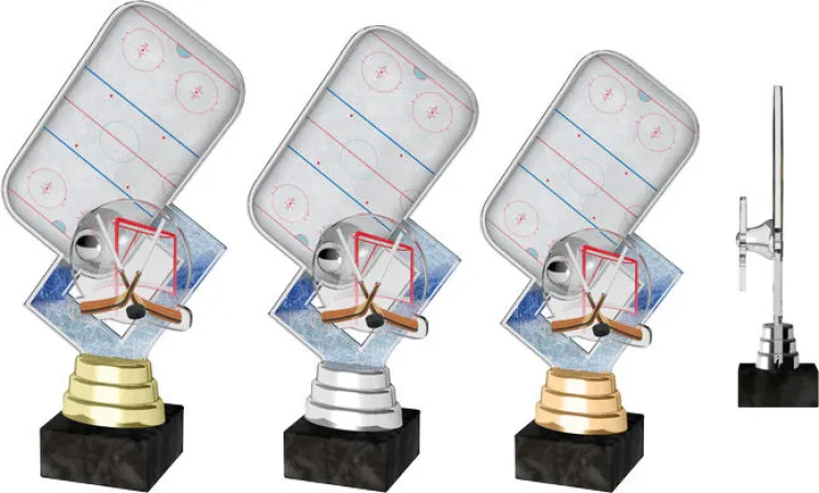 Akrylátová trofej ACTR0010 | Hokej Výška cm: 21,5, Barva: bronz