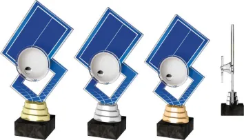 Akrylátová trofej ACTR0019 | Golf Výška cm: 19,5, Barva: stříbro