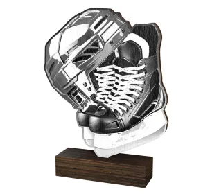 Dřevěná plaketa WF317 | Hokej Výška cm: 19,5