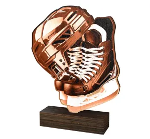 Dřevěná plaketa WF318 | Hokej Výška cm: 19,5