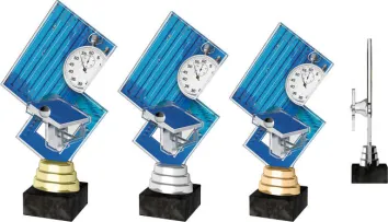 Akrylátová trofej ACTR0021 Výška cm: 21,5, Barva: zlato