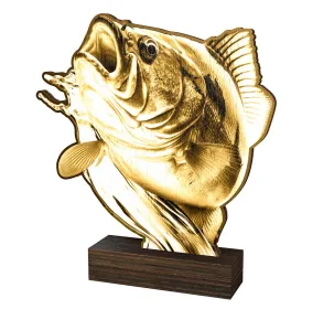 Dřevěná plaketa WF332 | Rybaření Výška cm: 19,5