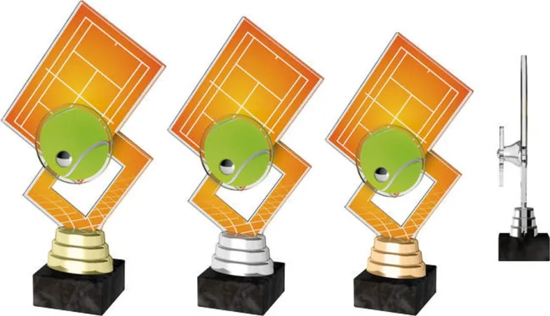 Akrylátová trofej ACTR0023 | Tenis Výška cm: 19,5, Barva: stříbro