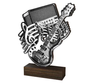 Dřevěná plaketa WF353 | Hudba Výška cm: 17,5