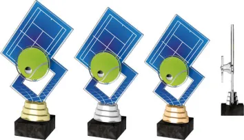 Akrylátová trofej ACTR0024 | Tenis Výška cm: 20,5, Barva: bronz