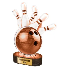 Akrylátová trofej TLR2023311 | Bowling Výška: 28cm