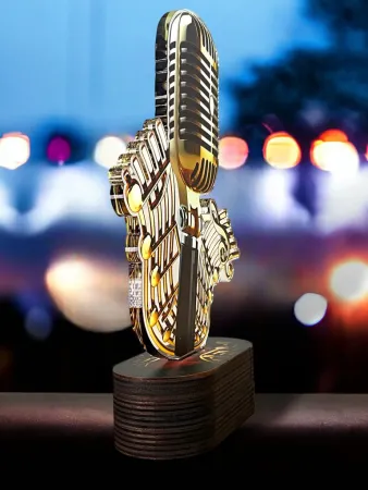 Akrylátová trofej TLR2023321 | Hudba Výška: 22cm