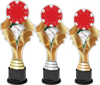 Akrylátová trofej ACTK0006 Výška cm: 28, Barva: zlato