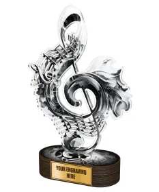 Akrylátová trofej TLR2023325 | Hudba Výška: 28cm
