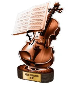 Akrylátová trofej TLR2023332 | Hudba Výška: 31cm