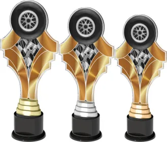 Akrylátová trofej ACTK0007 | Motorsport Výška cm: 32, Barva: stříbro
