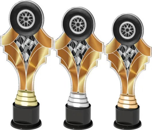Akrylátová trofej ACTK0007 | Motorsport Výška cm: 28, Barva: bronz
